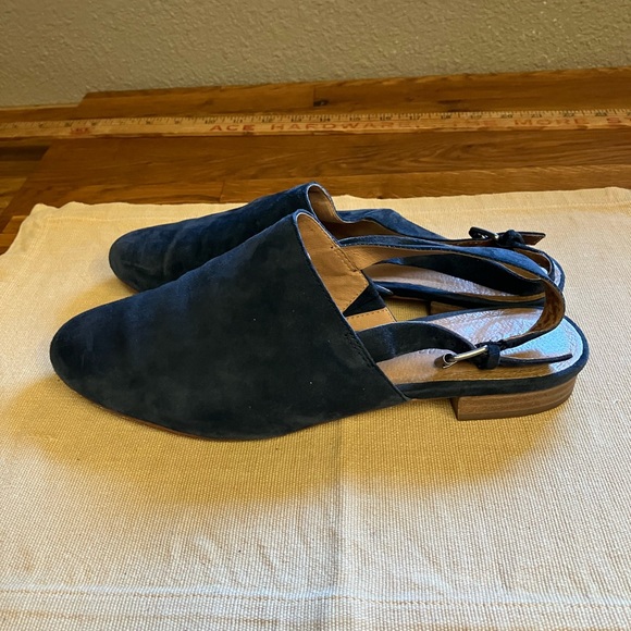 Madewell Blue Suede Loafers Slip-Ons - Picture 2 of 10